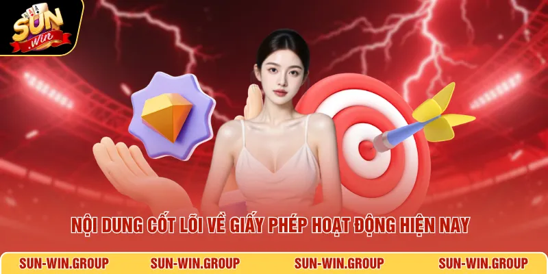 Nội dung cốt lõi về giấy phép hoạt động hiện nay